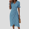 Vestido midi floral elegante para mujer