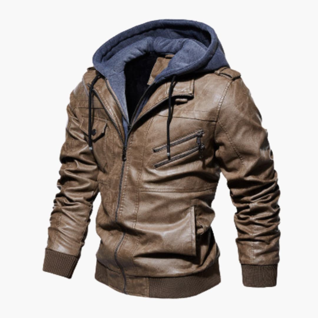 Chaqueta con Capucha para Hombres con Múltiples Bolsillos