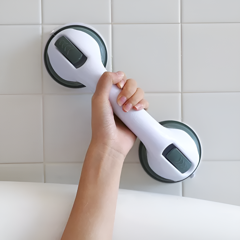 Barra de Sujeción con Ventosas para Baño – Soporte Conveniente para Seguridad