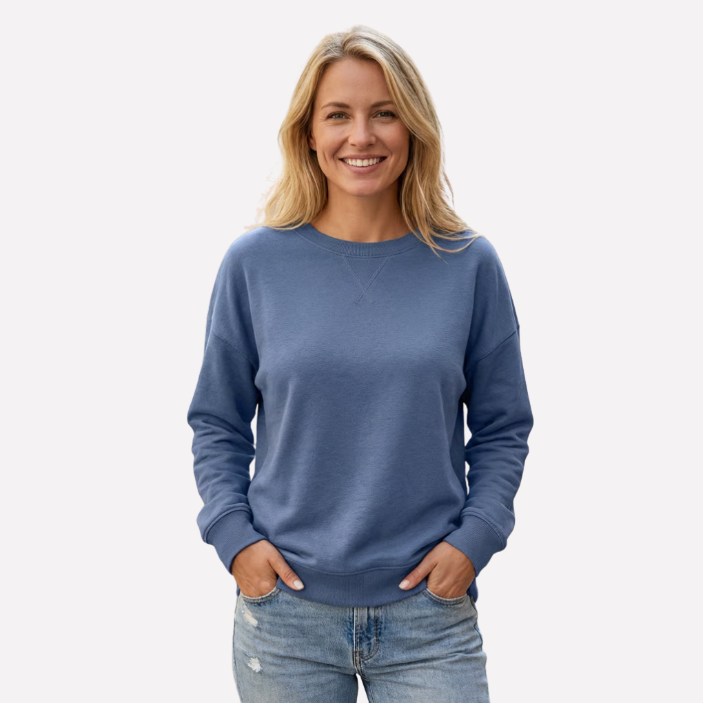 Sudadera de Cuello Redondo para Mujeres