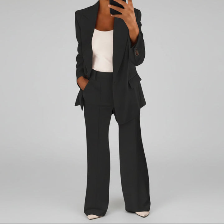 Traje de Mujer con Pantalones Anchos