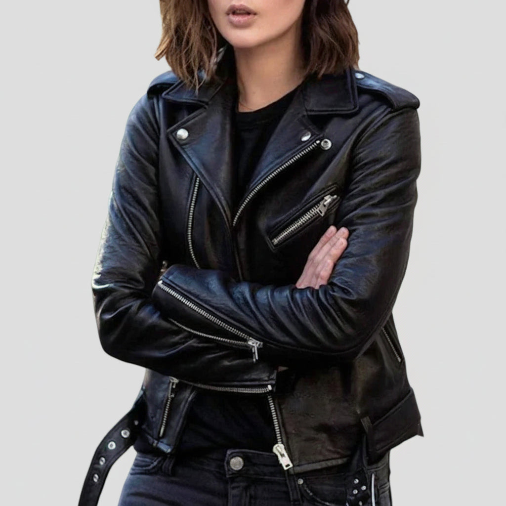 Chaqueta Biker Vintage para Mujeres