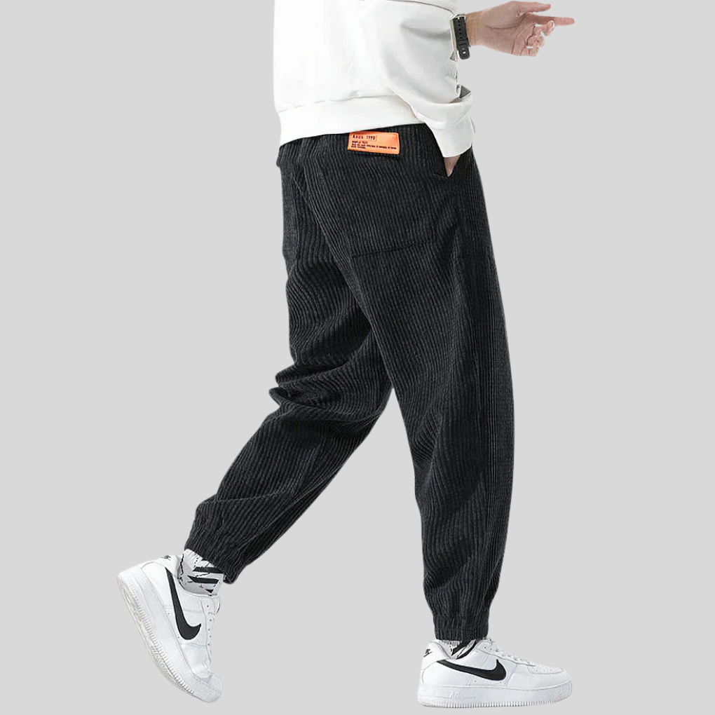 Pantalones Jogger Anchos de Cordones para Hombres – Estilo Relajado Diario