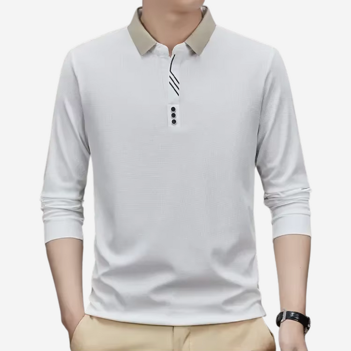Polo Casual de Manga Larga para Hombres