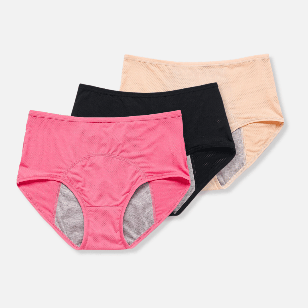 Ropa Interior Menstrual a Prueba de Fugas (3 Paquete) para Mujeres