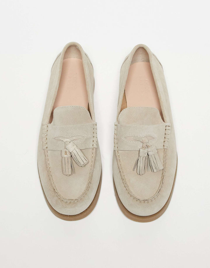 Mocasines de ante de lujo con detalle de borla