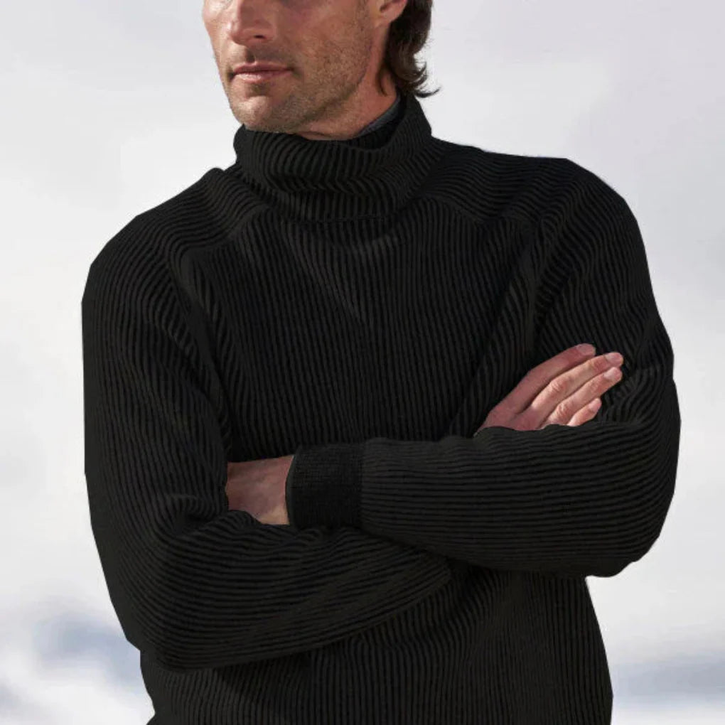 Suéter de Cuello Alto para Hombres – Elegante y Estiloso para Estaciones Frías