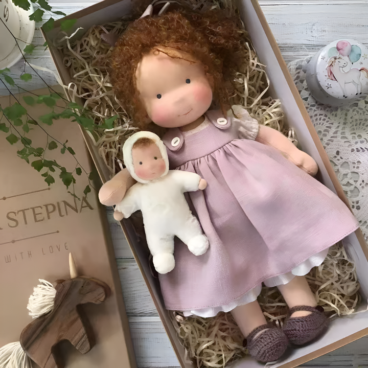 Muñeca Abrazable Waldorf Hecha a Mano