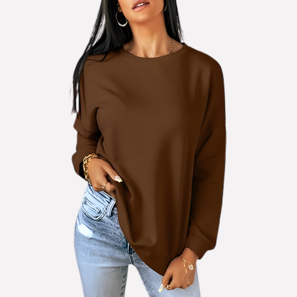 Sudadera de Cuello Redondo para Mujeres
