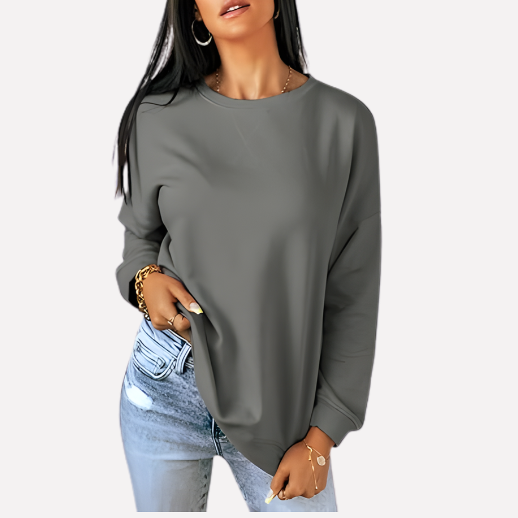 Sudadera de Cuello Redondo para Mujeres