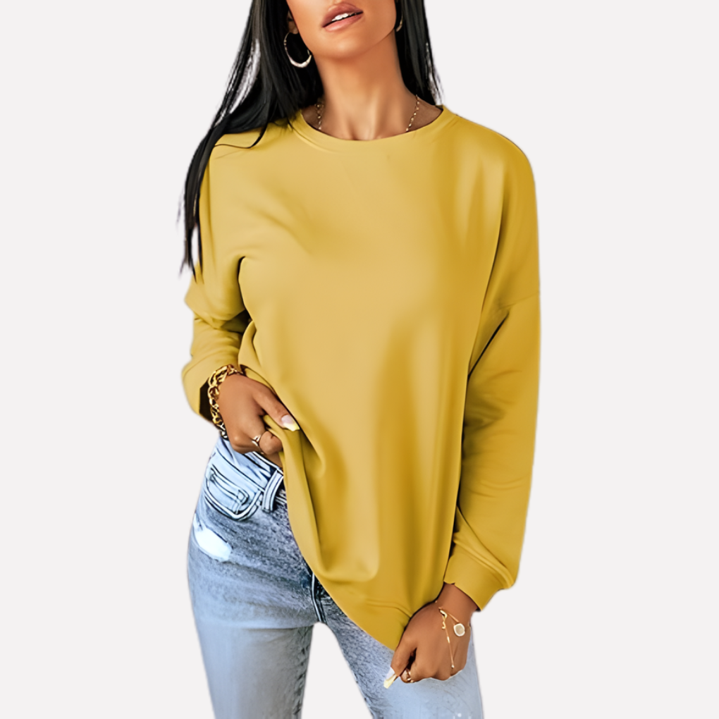 Sudadera de Cuello Redondo para Mujeres