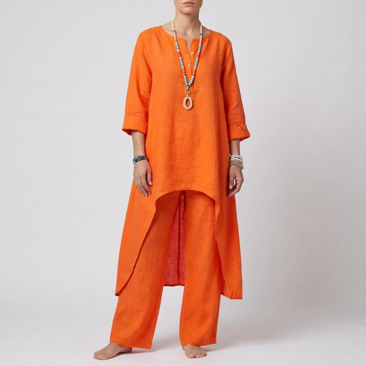 Conjunto de Túnica y Pantalones Sueltos para Mujeres