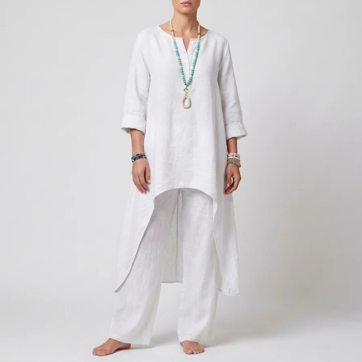 Conjunto de Túnica y Pantalones Sueltos para Mujeres