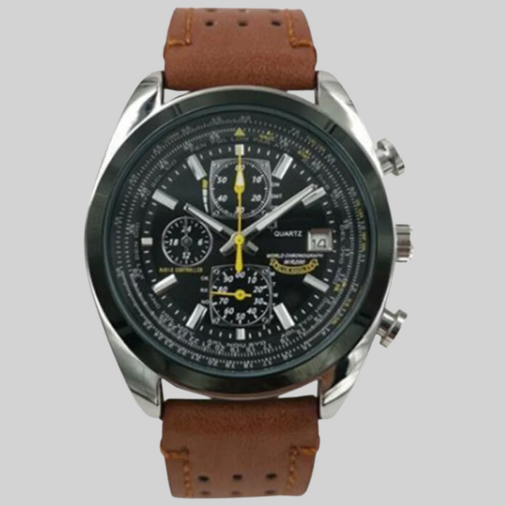 Reloj de Cuarzo para Hombres – Estilo Sutil con Diseño Resistente al Agua