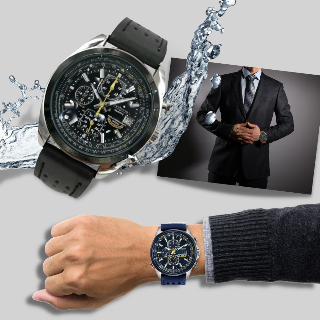 Reloj de Cuarzo para Hombres – Estilo Sutil con Diseño Resistente al Agua