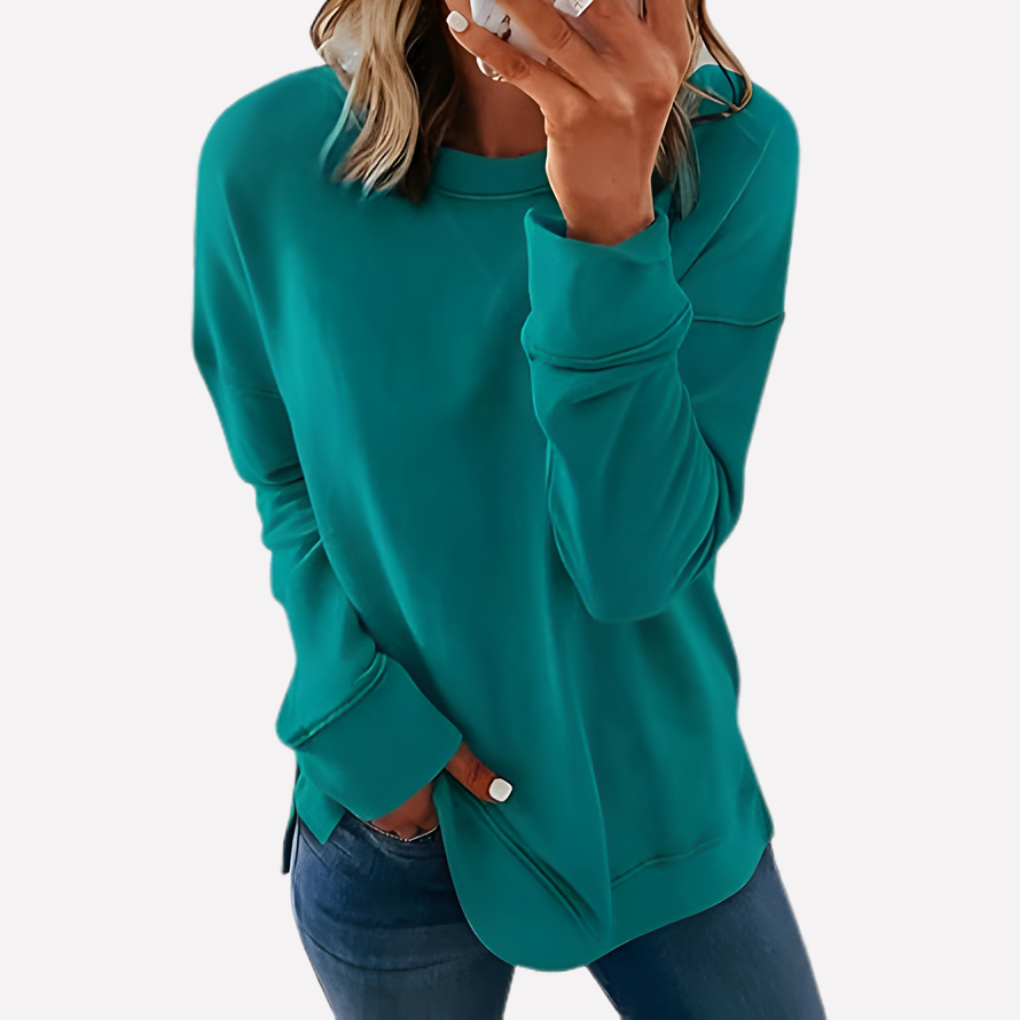Sudadera de Cuello Redondo para Mujeres