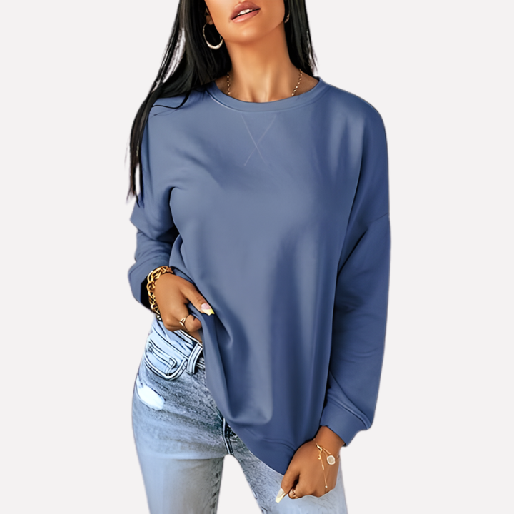 Sudadera de Cuello Redondo para Mujeres