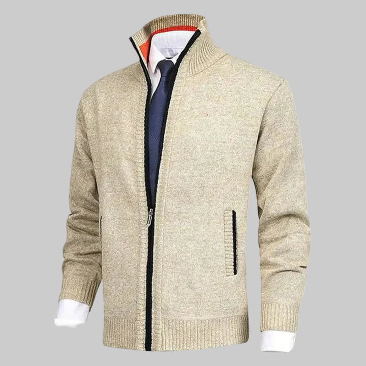 Cardigan con Cremallera para Hombres