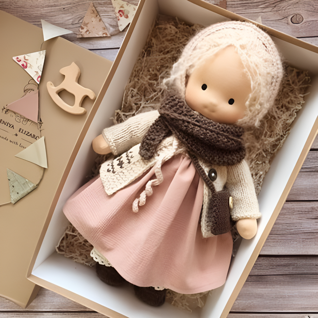 Muñeca Abrazable Waldorf Hecha a Mano
