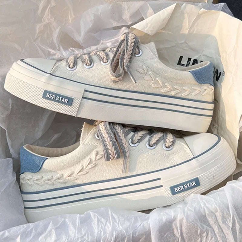 Zapatillas de lona con plataforma