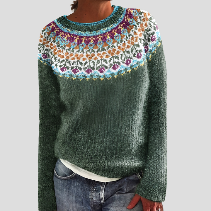 Suéter de Mujer con Diseño de Jardín