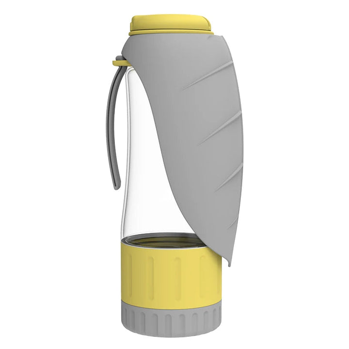 Botella Portátil de Agua y Comida para Perros con Diseño 2 en 1