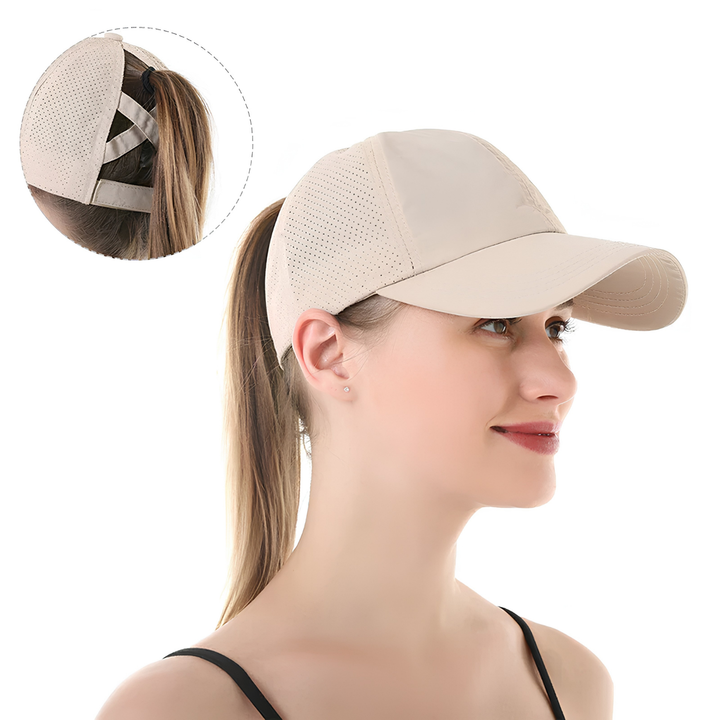 Gorro de béisbol de malla deportiva unisex transpirable con ajuste ajustable