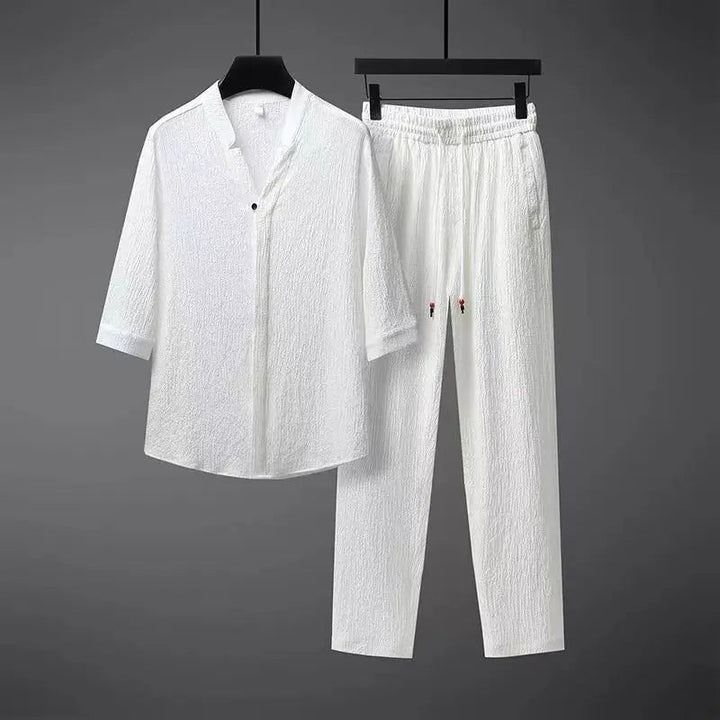 Conjunto de Traje de Pana Vintage de 2 Piezas para Hombres