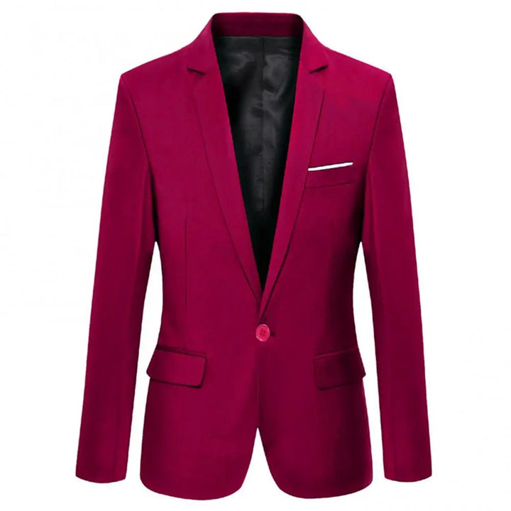 Blazer de Negocios Ajustado para Hombres