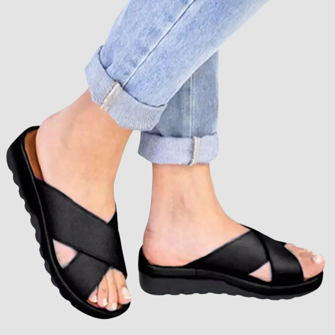 Cómodas sandalias de verano con plataforma