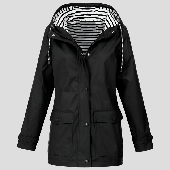 Chaqueta con Capucha Resistente al Agua y al Viento para Mujeres