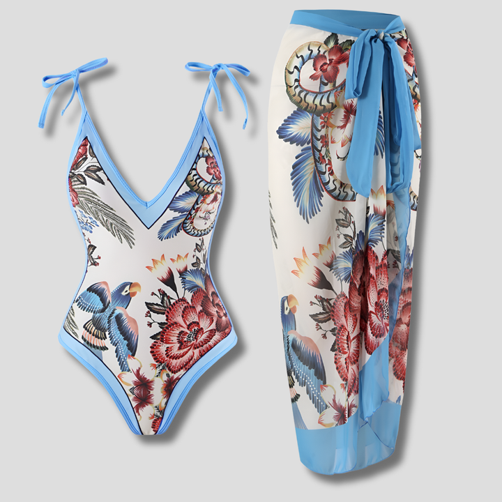 Bañador de una pieza vintage con volantes