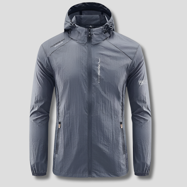 Chaqueta de verano con capucha ultraligera a prueba de viento y sol para hombres