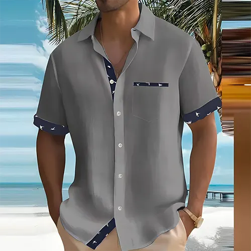 Liam – Camisa de Verano de Manga Corta para Hombre | Transpirable y Estilosa