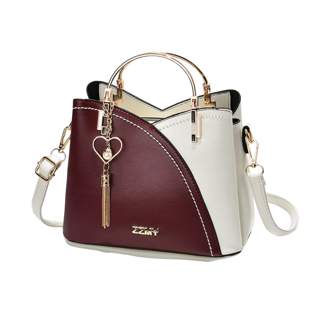 Luxetote – Bolso de mano vintage de piel sintética PU con diseño patchwork para mujer