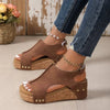 Sandalias de cuña de moda para mujer