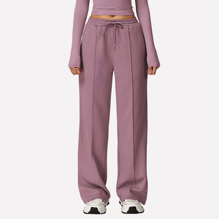 Pantalones de Sudadera de Pierna Ancha para Mujeres