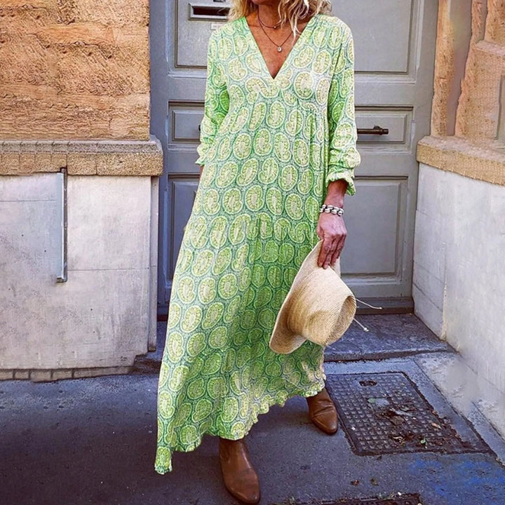 Vestido Maxi Geométrico Bohowaves