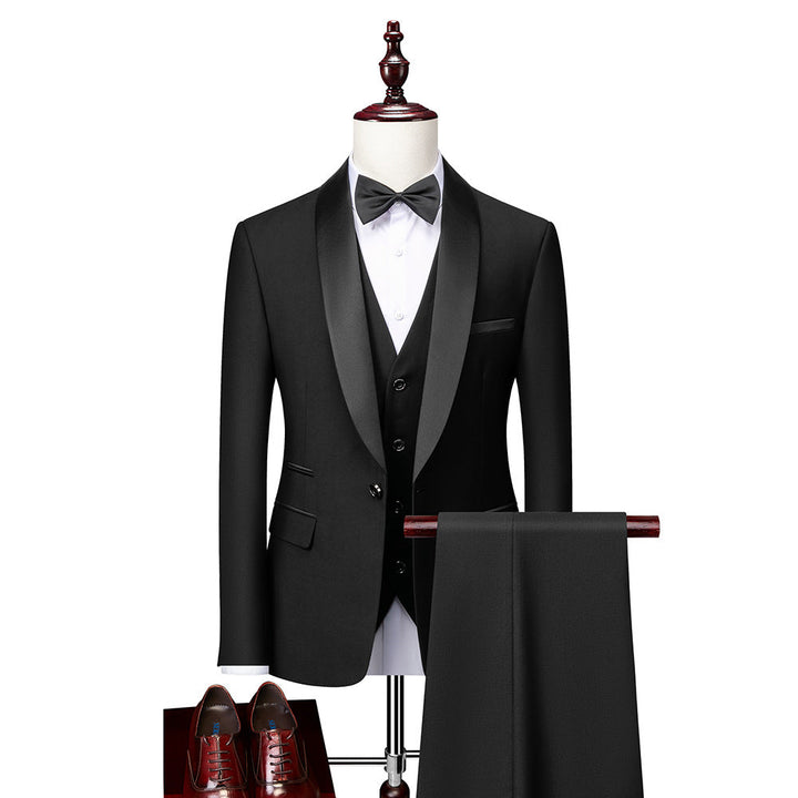 Conjunto de traje slim fit de 3 piezas para hombres