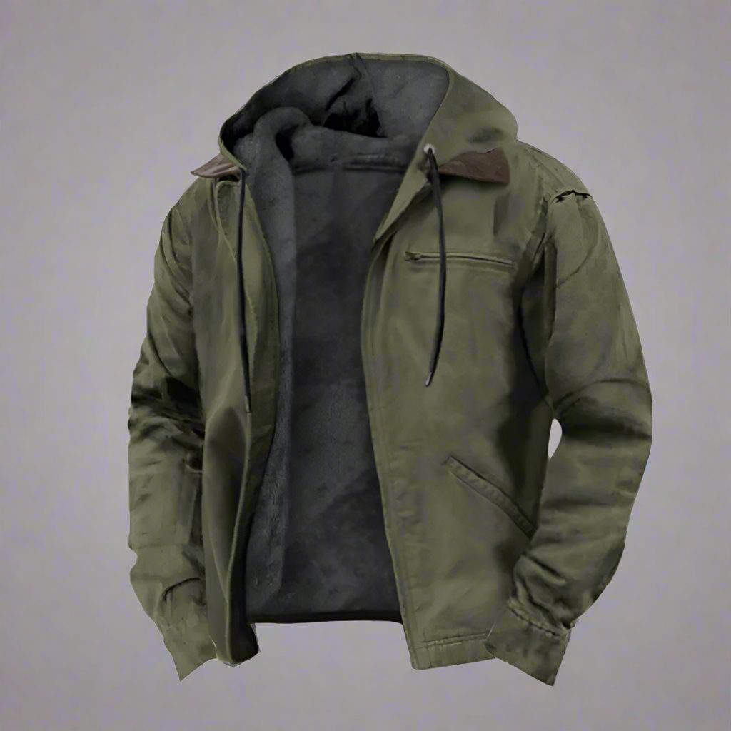 Chaqueta Clásica con Capucha para Hombres