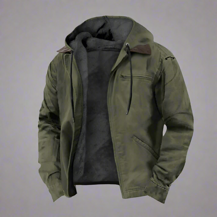 Chaqueta Clásica con Capucha para Hombres
