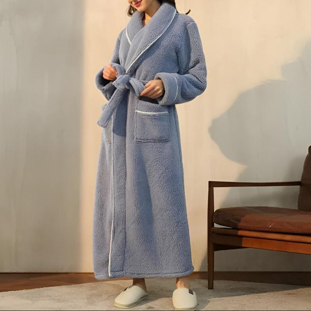 Bata de Baño Luxe Fleece Calidez Comodidad