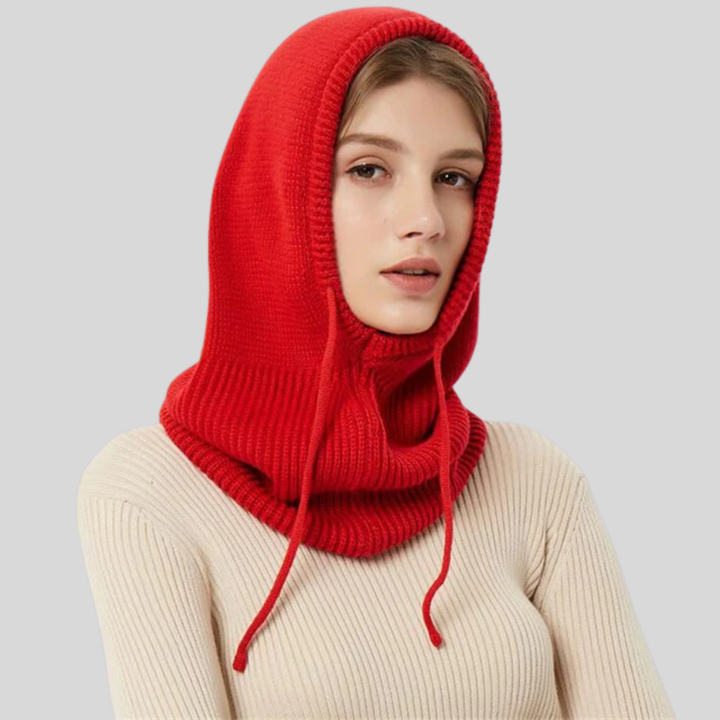 Calentador de Cuello con Capucha de Lana de Invierno