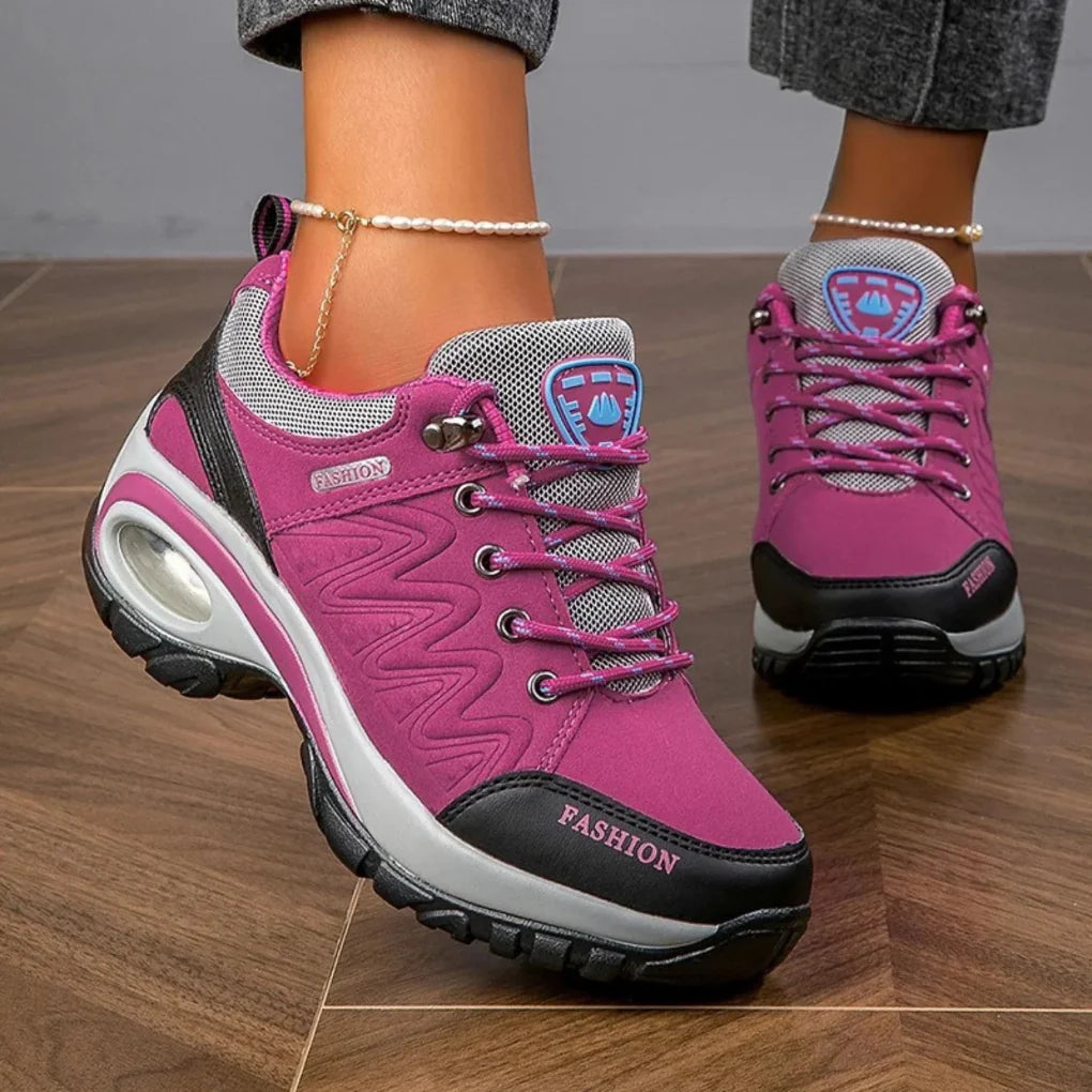 Zapatos de senderismo coloridos e impermeables para mujeres