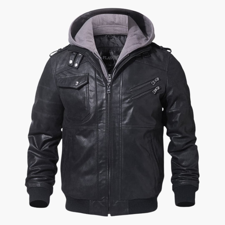 Chaqueta con Capucha para Hombres con Múltiples Bolsillos