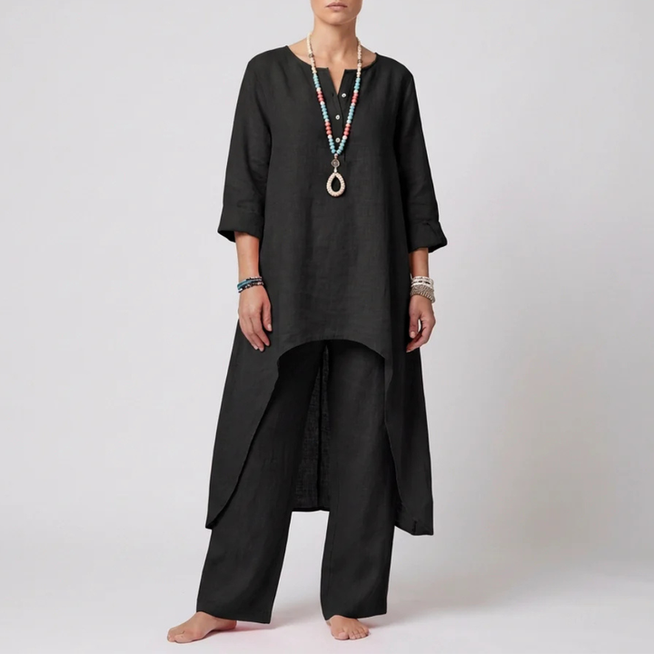 Conjunto de Túnica y Pantalones Sueltos para Mujeres