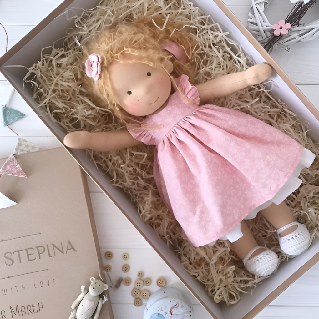 Muñeca Abrazable Waldorf Hecha a Mano