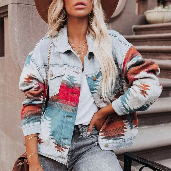 Chaqueta Denim Retro para Mujeres
