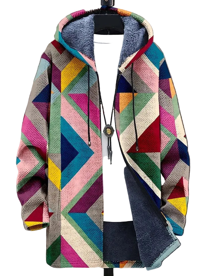 Chaleco Color Bloque Retro para Hombres