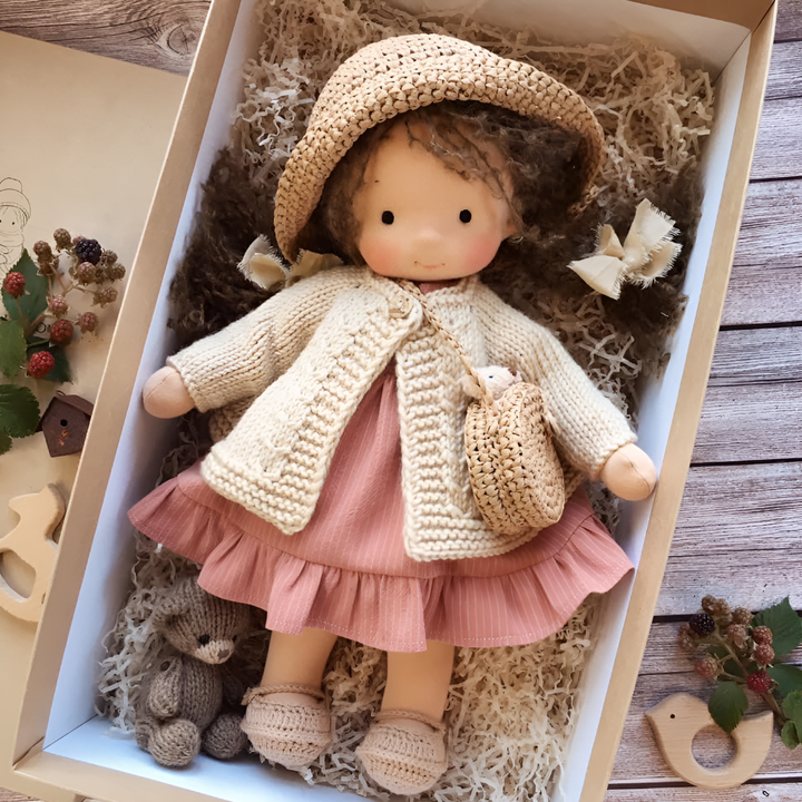 Muñeca Abrazable Waldorf Hecha a Mano